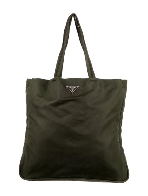 Prada Tessuto Tote Handbag with Shou